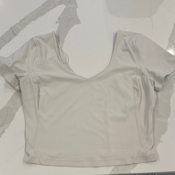 Lululemon Athletica Beige Crop Top - Picture 2 of 2